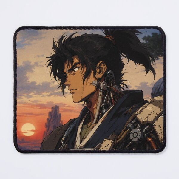 Item preview, Cyberpunk Samurai Sunset Ronin designed and sold by bapupa.