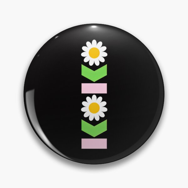 Item preview, Stacked Daisy Flowers Green Leaves Pink Rectangles designed and sold by mafia2020.