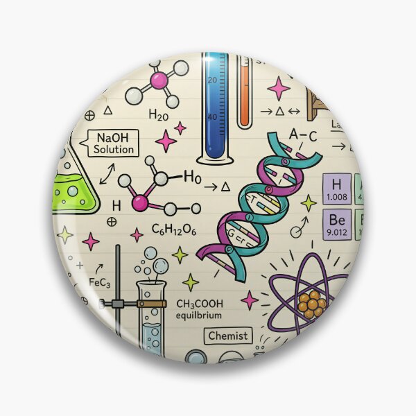 Item preview, Nerdcore Chemistry Doodle Notebook designed and sold by DIUMERI.
