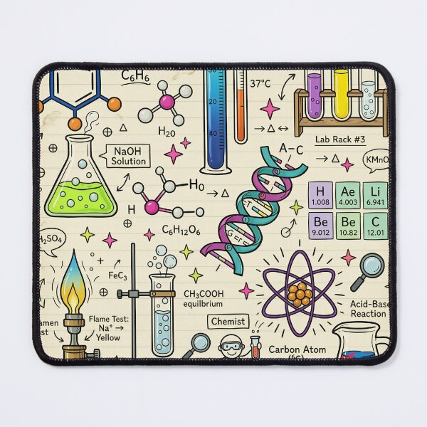 Item preview, Nerdcore Chemistry Doodle Notebook designed and sold by DIUMERI.