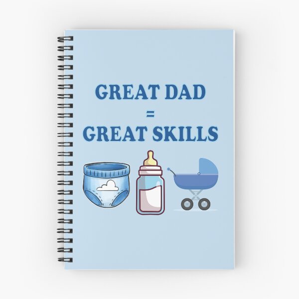 Item preview, Great Dad Great Skills – Funny Father Baby Care Design designed and sold by WordPlayStudio.