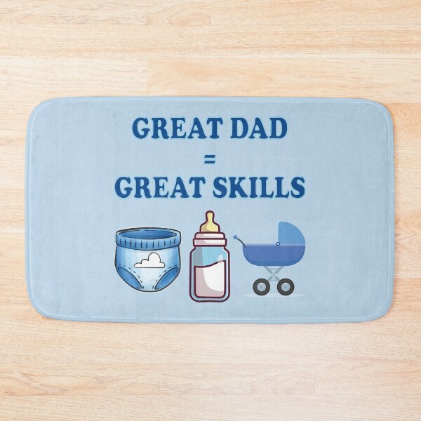 Item preview, Great Dad Great Skills – Funny Father Baby Care Design designed and sold by WordPlayStudio.