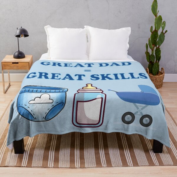 Item preview, Great Dad Great Skills – Funny Father Baby Care Design designed and sold by WordPlayStudio.