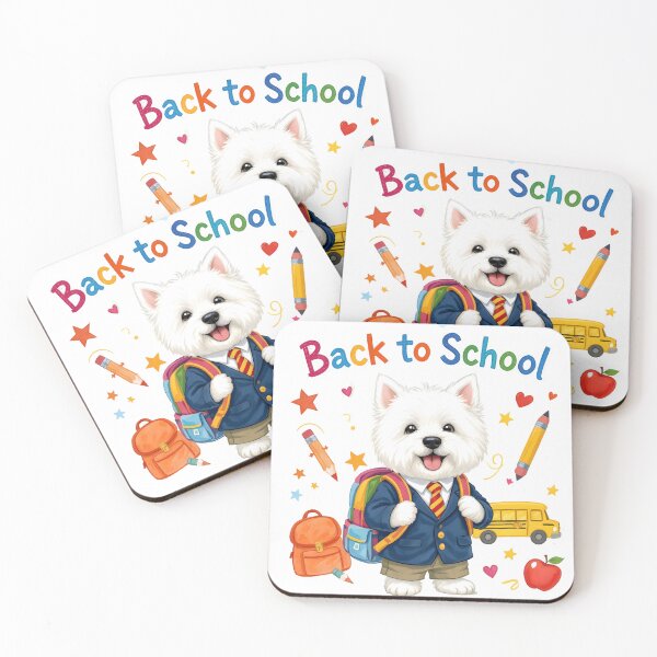 Item preview, Cute Westie Dog Back to School designed and sold by Kedspicedesign.