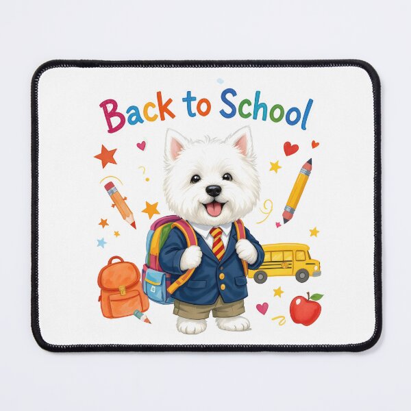Item preview, Cute Westie Dog Back to School designed and sold by Kedspicedesign.