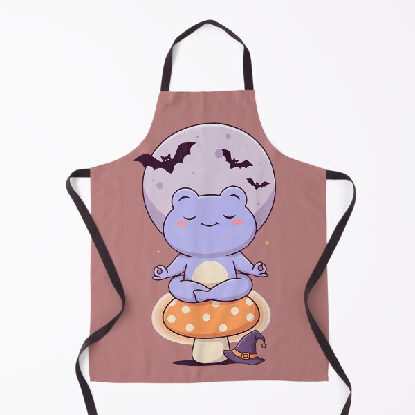 Item preview, Cute Meditating Frog on Mushroom Moon Halloween designed and sold by VioletNance.
