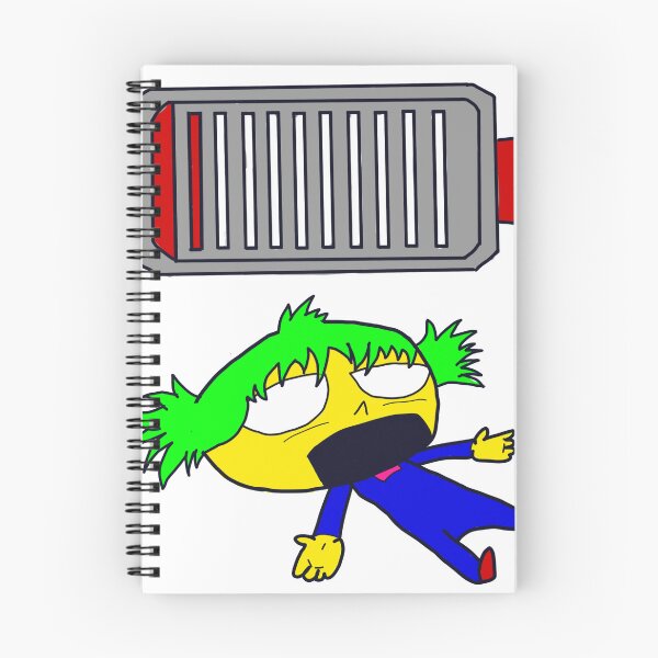 Item preview, Out of Battery Exhausted Darla - Quirky Cartoon Art designed and sold by pixelblotshop.