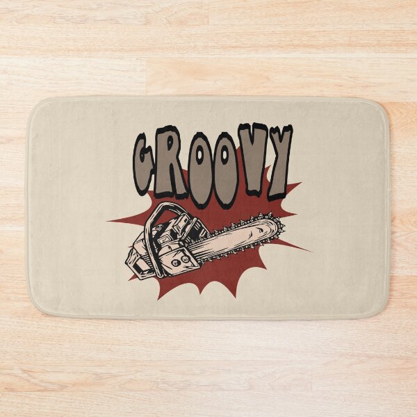 Item preview, Groovy chainsaw evil horror halloween zombie darkness ash  designed and sold by Colorfulman.