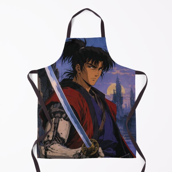 Item preview, Cyberpunk Samurai Moonlit Swordsman designed and sold by bapupa.