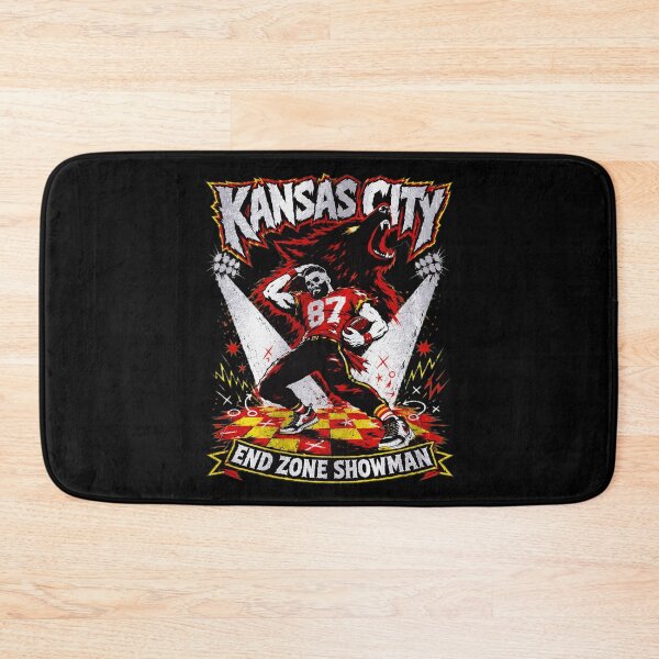 Item preview, Kansas City End Zone Showman Skeleton Football Retro Graphic designed and sold by CharlesMe37091.