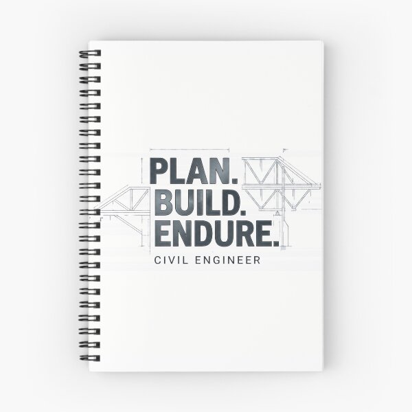 Item preview, Plan Build Endure | Civil Engineer designed and sold by Amr Darwish Graphic designer.