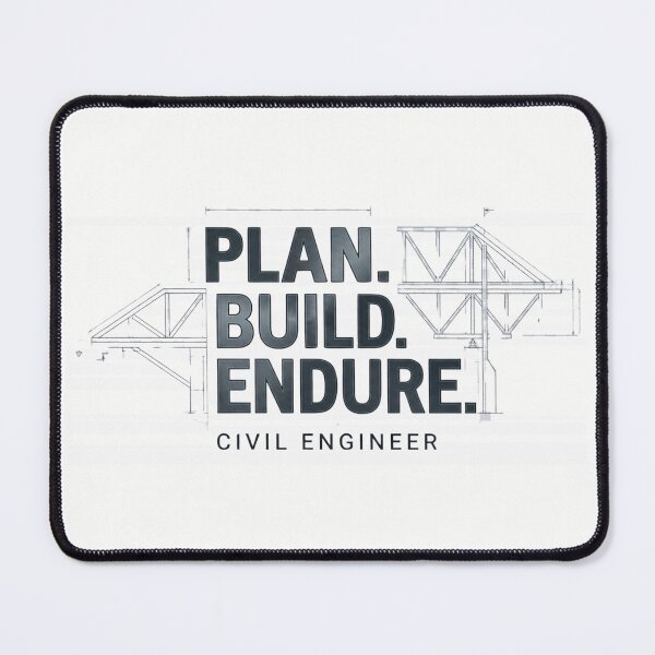 Item preview, Plan Build Endure | Civil Engineer designed and sold by Amr Darwish Graphic designer.
