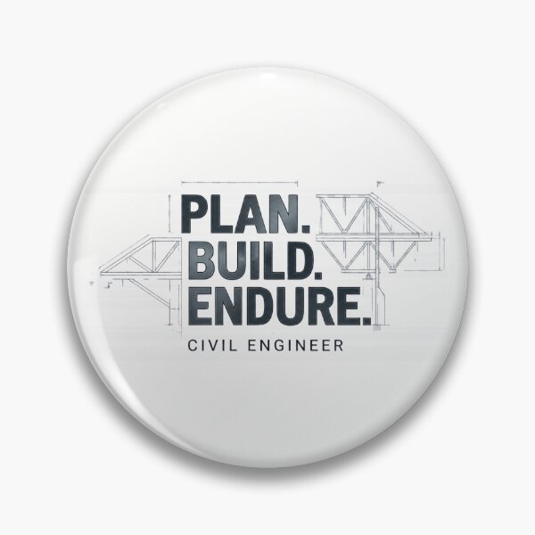 Item preview, Plan Build Endure | Civil Engineer designed and sold by Amr Darwish Graphic designer.