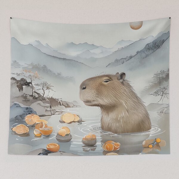 Item preview, Capybara Onsen Serenity designed and sold by ONYX Pixee.