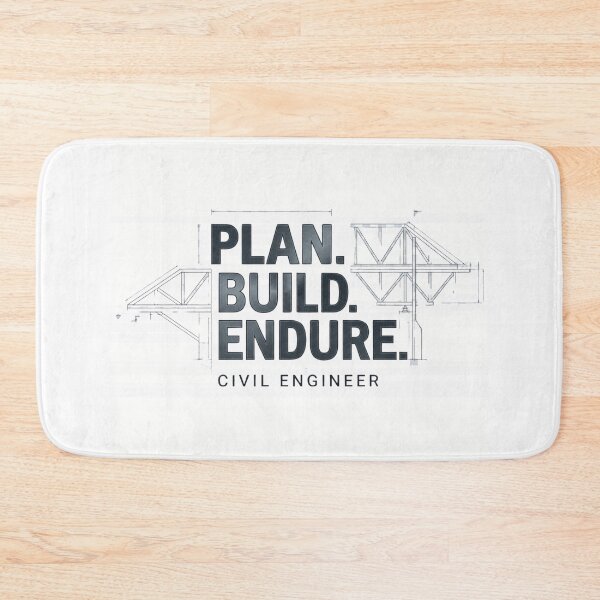 Item preview, Plan Build Endure | Civil Engineer designed and sold by Amr Darwish Graphic designer.