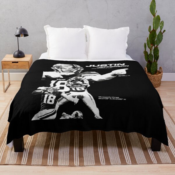Item preview, Justin Jefferson Minnesota Football WR 18 Black White Tribute Graphic designed and sold by LuisSalaz36097.