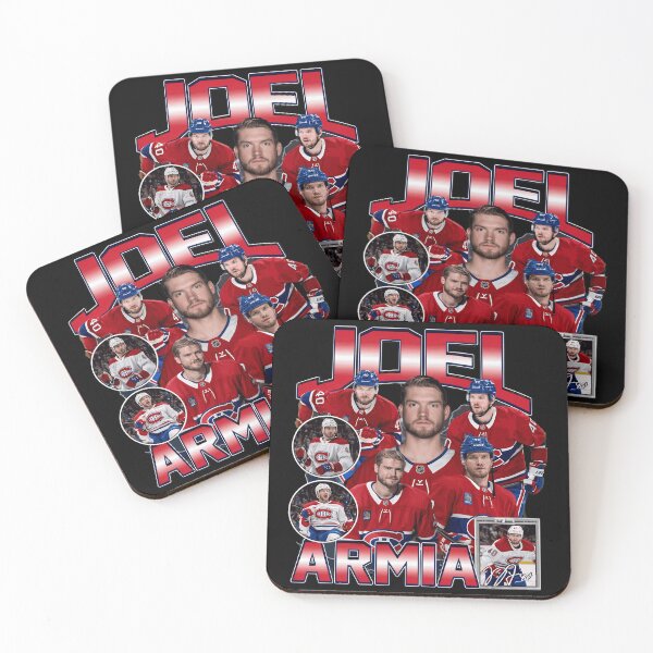Item preview, Joel Armia Montreal Hockey Retro Red Blue Player Collage Graphic designed and sold by RyanBisho15871.