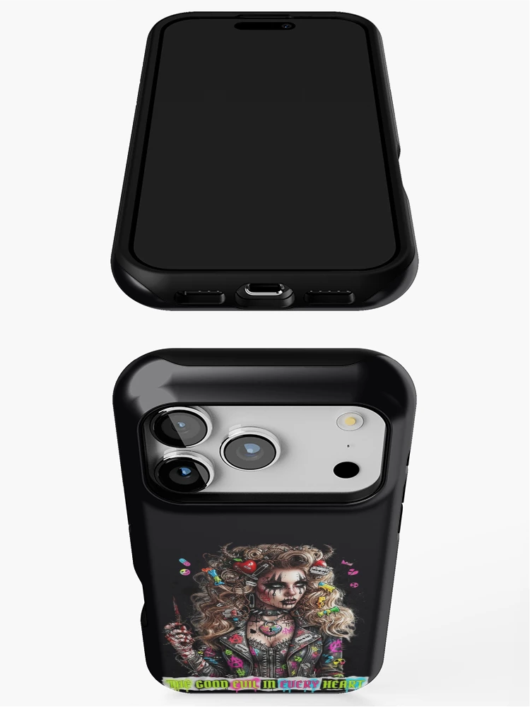 Thumbnail 3 of 4, iPhone Case, Punk Girl Razor Blade Dagger designed and sold by Voodoo Store Paranormal Collections.