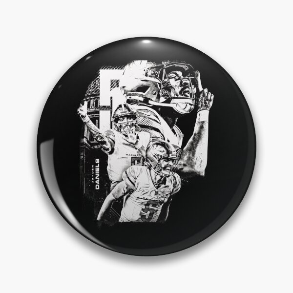 Item preview, Jayden Daniels Black White Football Player Grunge Tribute Graphic designed and sold by TracyPatt23175.