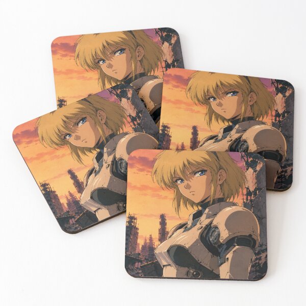 Item preview, Retro Anime Cyborg Girl Ruins designed and sold by bapupa.