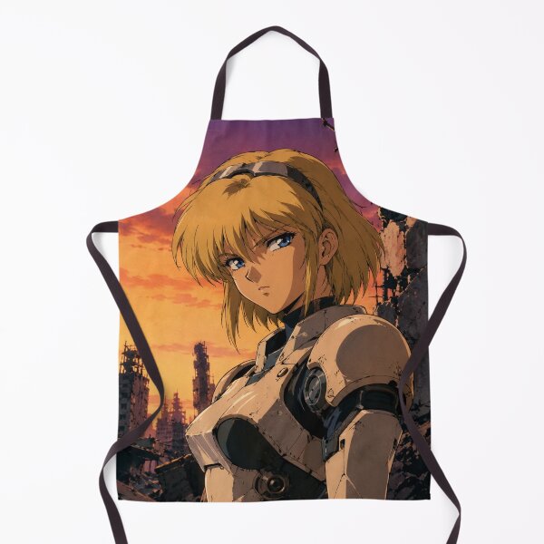 Item preview, Retro Anime Cyborg Girl Ruins designed and sold by bapupa.