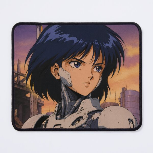 Item preview, Retro Anime Cyborg Girl Warrior designed and sold by bapupa.