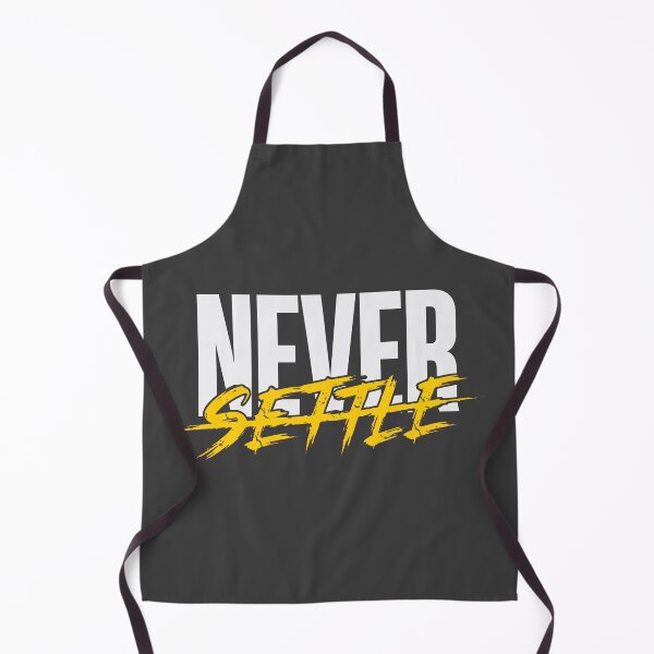 Item preview, Never Settle (Cyber Yellow) - Gritty Entrepreneur Hustle Mindset Tee designed and sold by RetroNeon.