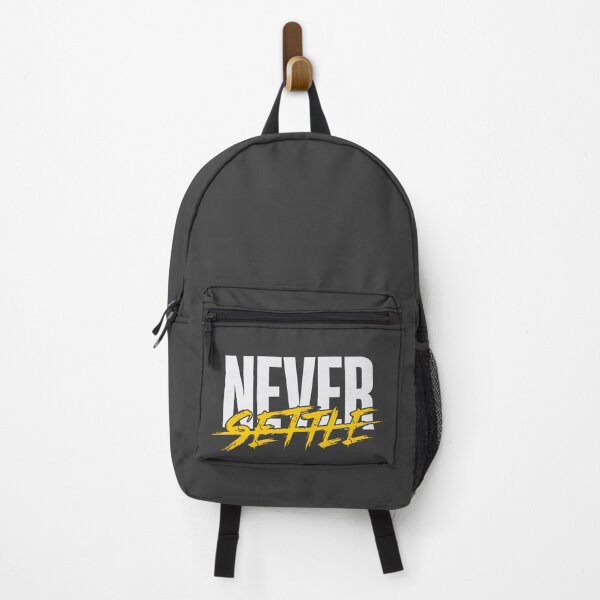 Item preview, Never Settle (Cyber Yellow) - Gritty Entrepreneur Hustle Mindset Tee designed and sold by RetroNeon.