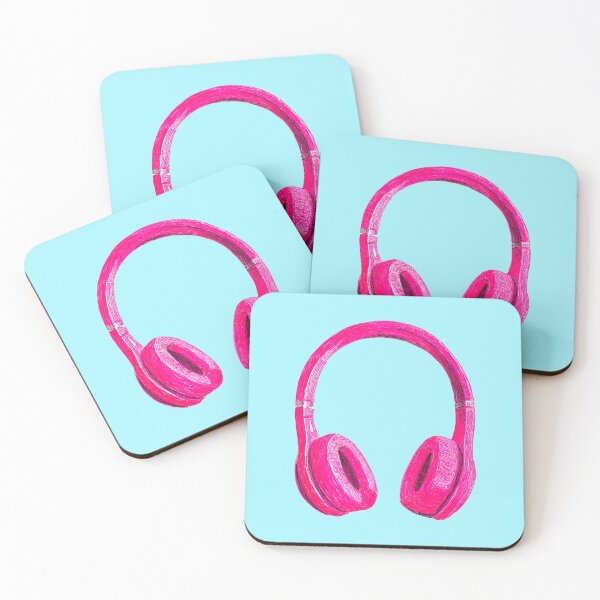 Item preview, Auriculares rosas con estética musical femenina designed and sold by jianina-alondra.