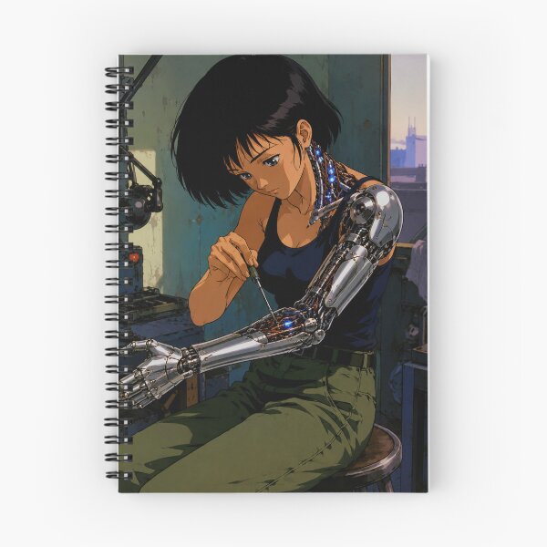 Item preview, Retro Anime Cyborg Girl Repair designed and sold by bapupa.