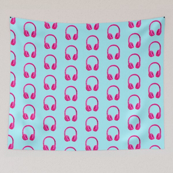 Item preview, Pink Headphones Girly Music Aesthetic designed and sold by jianina-alondra.
