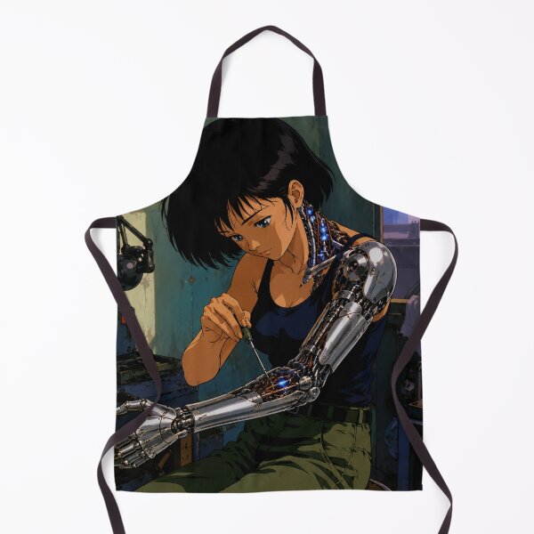 Item preview, Retro Anime Cyborg Girl Repair designed and sold by bapupa.