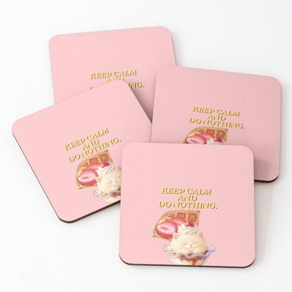 Item preview, Keep Calm and Do Nothing Cat Ice Cream Sundae  designed and sold by QuicksandCase.