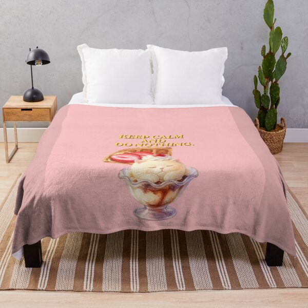 Item preview, Keep Calm and Do Nothing Cat Ice Cream Sundae designed and sold by QuicksandCase.