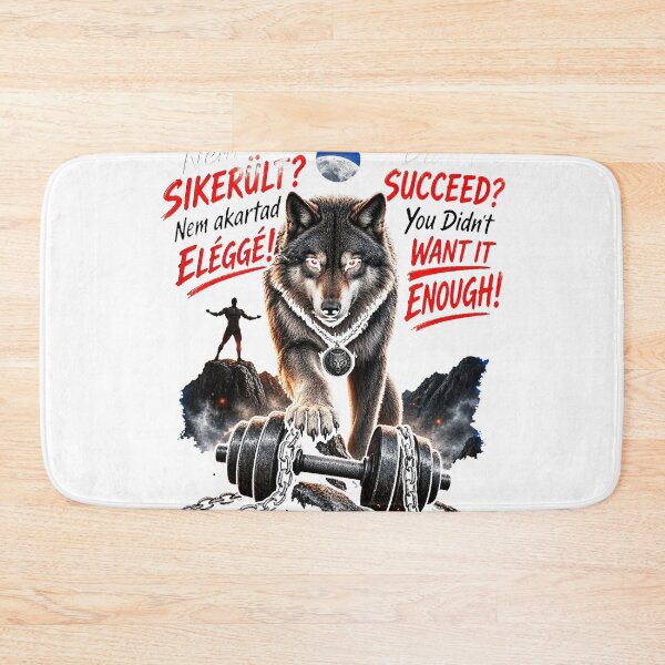 Item preview, Alpha Wolf - Didn't Succeed? You Didn't Want It Enough | Gym Motivation designed and sold by Csaba1983.