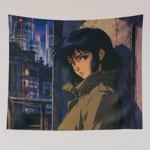 Item preview, Retro Sci-Fi Anime Night Woman designed and sold by bapupa.