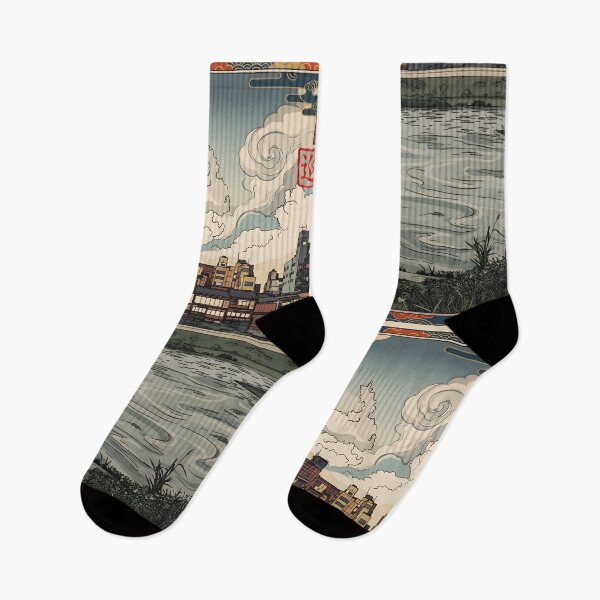 Item preview, Kyoto Riverside – Japan Woodblock Print designed and sold by JAPANCE STUDIO.