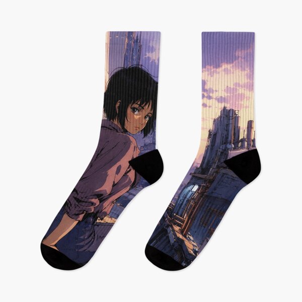Item preview, Retro Sci-Fi Anime Rooftop Girl designed and sold by bapupa.