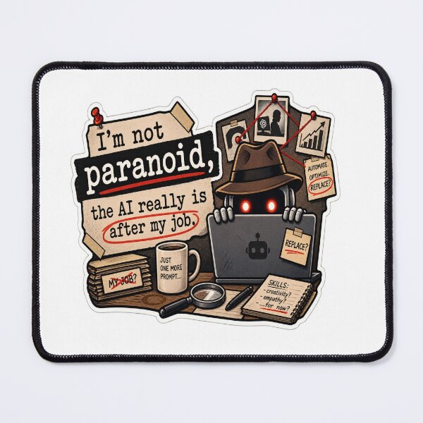 Item preview, AI Is After My Job Humor designed and sold by JMDG Studio.