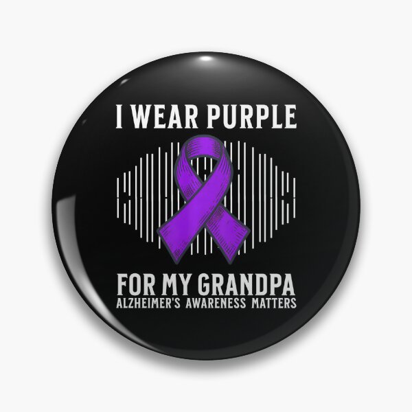 Item preview, I Wear Purple for My Grandpa Alzheimer's Support designed and sold by averyfisher.
