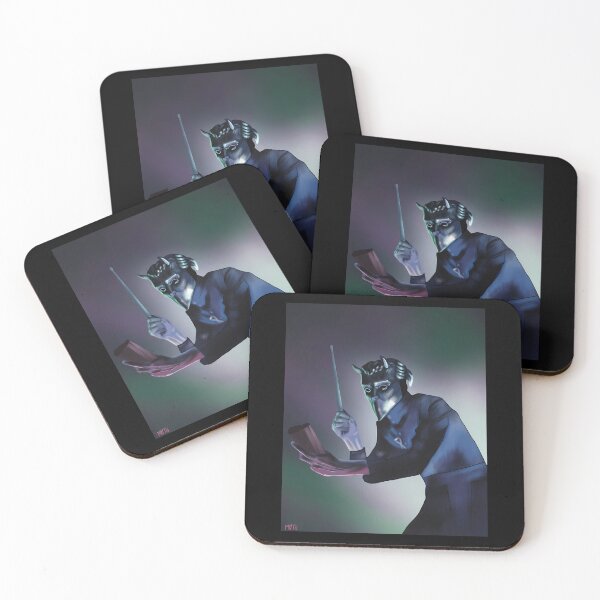 Item preview, Masked Musician Holding Stick And Cowbell designed and sold by LeagueMarket.