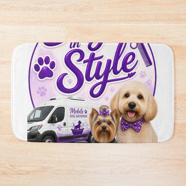 Item preview, Mobile Dog Groomer logo designed and sold by Bebe5512.