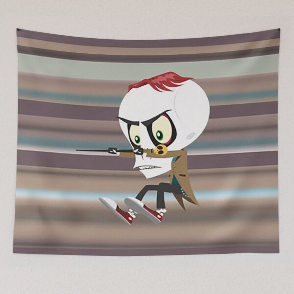 Item preview, Adventure Skull Boy Jumping Into Action designed and sold by QueenAlicorn.