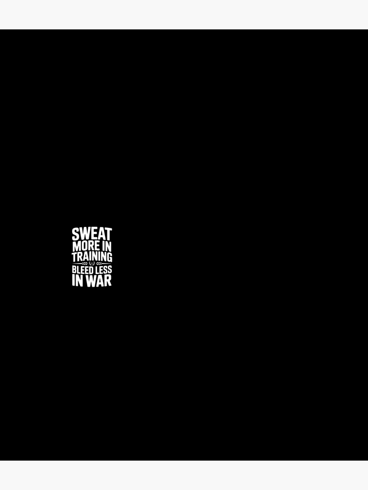 Thumbnail 3 of 3, Backpack, Sweat More In Training Bleed Less In War designed and sold by Frank Ring.