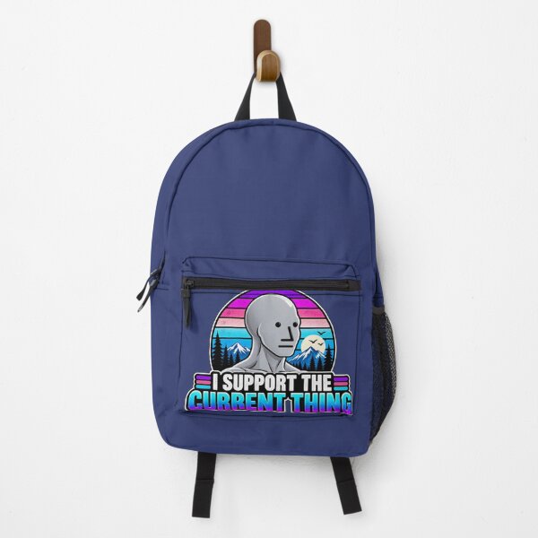Item preview, Support the Current Thing – Retro Futuristic Mountain Meme Design designed and sold by Slyguy88.