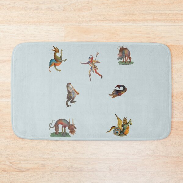 Item preview, rainbow-colored medieval creatures sticker set designed and sold by mooneko.