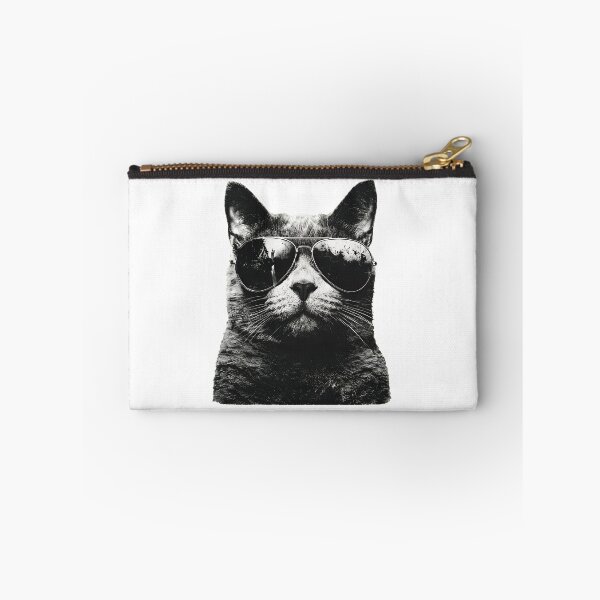Item preview, Cool Cat Aviator Sunglasses Grayscale Portrait designed and sold by Dmo3HarkoArt.