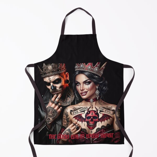 Item preview, Gothic King Queen Skull Tattoo designed and sold by Voodoo Store Paranormal Collections.