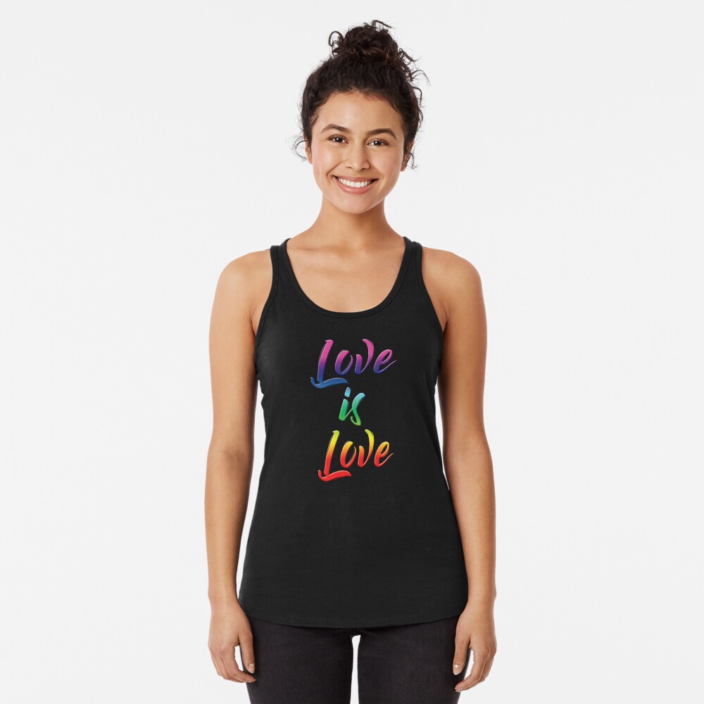Discover Love is Love LGBTQ+ Pride Racerback Tank Top