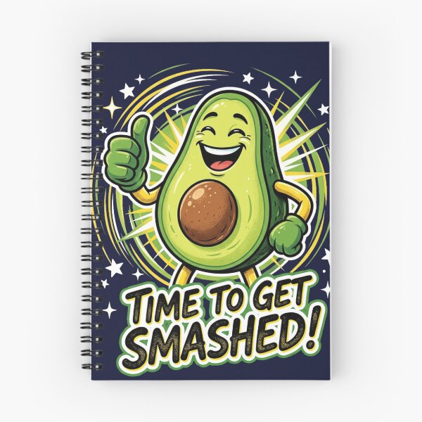 Item preview, Time to Get Smashed – Funny Avocado Mascot Design designed and sold by @SHINTOSARTSTORE.